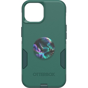 image:imageBundle OtterBox iPhone 15 iPhone 14 and iPhone 13 Commuter Series Case  GET YOUR GREENS  PopSockets PopGrip  OIL AGATE slim amp tough pocketfriendly with port protection PopGrip included