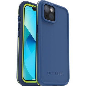 image:imageLifeProof iPhone 13 ONLY FR Series Case  ONWARD BLUE waterproof IP68 builtin screen protector port cover protection snaps to MagSafeBlue