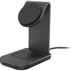 image:imageOtterBox 2in1 Wireless Charging Stand Black  MagSafe amp Qi2 Compatbile SpaceSaving Wireless Charging Stand for Apple Samsung Google and More