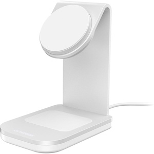 image:imageOtterBox 2in1 Wireless Charging Stand White  MagSafe amp Qi2 Compatbile SpaceSaving Wireless Charging Stand for Apple Samsung Google and More