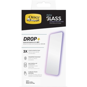 image:imageOtterBox ALPHA GLASS SERIES ANTIMICROBIAL Screen Protector for iPhone 14 Plus Flawless Touch Response Fingerprint Resistant Precision Fit Vibrant Clarity