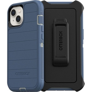 image:imageOtterBox Defender Series Screenless Edition Case for iPhone 13 Only  Holster Clip Included  Microbial Defense Protection  NonRetail Packaging  BlackFort Blue