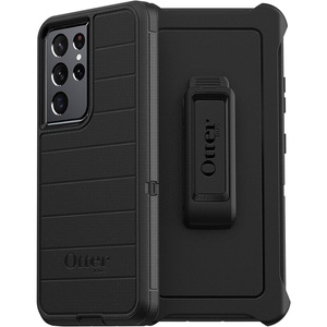 image:imageOtterBox Galaxy S21 Ultra 5G ONLY  Does NOT FIT NonPlus or Plus Sizes Defender Series Case  Black Rugged amp Durable with Port Protection Includes Holster Clip KickstandBlack