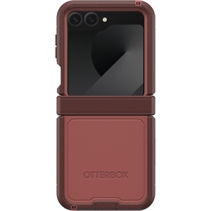 image:imageOtterBox Galaxy Z Flip6 Defender Series XT Case  RED Clay Red screenless screenless Rugged Hinge Protection Lanyard Attachment PowerShare and Wireless Charging Compatible