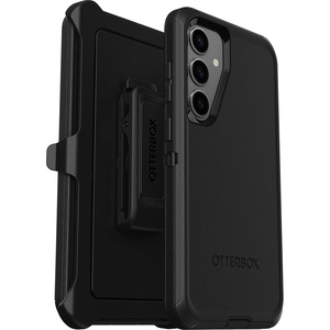 image:imageOtterBox Samsung Galaxy S24 Defender Series Case  Single Unit Ships in Polybag Ideal for Business Customers  BLACK rugged amp durable with port protection includes holster clip kickstand
