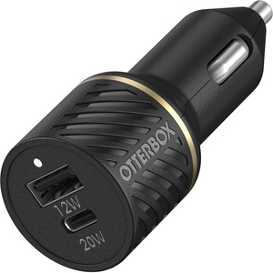 image:imageOtterBox USBC Fast Charge Dual Port Car Charger 50W Combined  Black