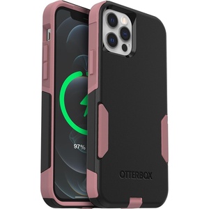 image:imageOtterBox iPhone 12 amp iPhone 12 Pro Commuter Series Case  Ballet Way Pink SaltBlush Slim amp Tough PocketFriendly with Port ProtectionBlackPink