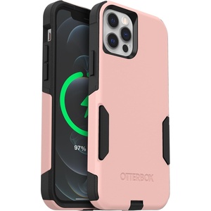 image:imageOtterBox iPhone 12 amp iPhone 12 Pro Commuter Series Case  Ballet Way Pink SaltBlush Slim amp Tough PocketFriendly with Port ProtectionPinkBlack