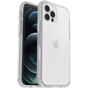 image:imageOtterBox iPhone 12 amp iPhone 12 Pro Symmetry Series Case  Stardust Silver FlakeClear UltraSleek Wireless Charging Compatible Raised Edges Protect Camera amp Screen
