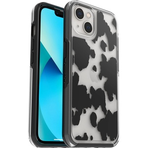 image:imageOtterBox iPhone 13 ONLY Symmetry Series Case  Black UltraSleek Wireless Charging Compatible Raised Edges Protect Camera amp ScreenCow Print