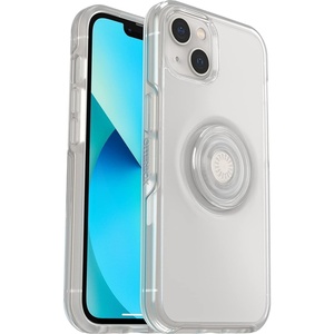 image:imageOtterBox iPhone 13 Otter  Pop Symmetry Series Clear Case  Clear POP Clear Integrated PopSockets PopGrip Slim PocketFriendly Raised Edges Protect Camera amp Screen