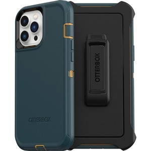 image:imageOtterBox iPhone 13 Pro Max amp iPhone 12 Pro Max Defender Series Case  Hunter Green Rugged amp Durable with Port Protection Includes Holster Clip Kickstand