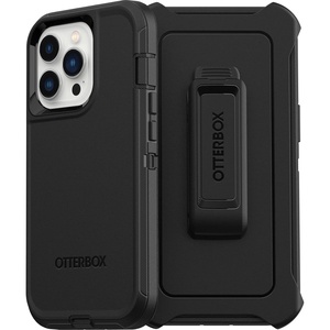 image:imageOtterBox iPhone 13 Pro ONLY Defender Series Case  Single Unit Ships in Polybag Ideal for Business Customers  BLACK rugged amp durable with port protection includes holster clip kickstandiPhone 13 Pro