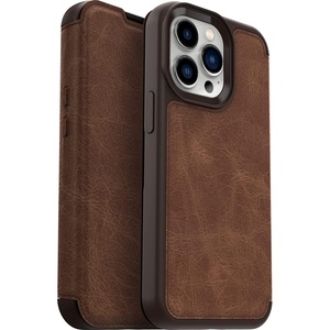 image:imageOtterBox iPhone 13 Pro ONLY Strada Series Case  Shadow Card Holder Genuine Leather PocketFriendly Folio caseESPRESSO