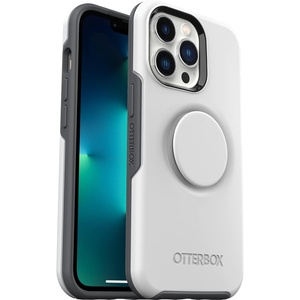 image:imageOtterBox iPhone 13 Pro Otter  Pop Symmetry Series Case  Tranquil Waters Blue Integrated PopSockets PopGrip Slim PocketFriendly Raised Edges Protect Camera amp ScreenWhite