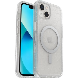 image:imageOtterBox iPhone 13 Symmetry Series Case  Black UltraSleek Snaps to MagSafe Raised Edges Protect Camera amp ScreenClearGlitter