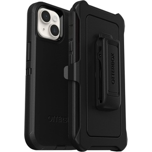 image:imageOtterBox iPhone 14 Plus Defender Series Case  RAIN Check Blue Rugged amp Durable with Port Protection Includes Holster Clip KickstandBlack