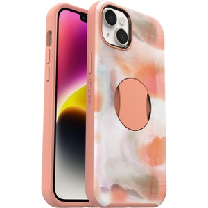 image:imageOtterBox iPhone 14 Plus Only OtterGrip Symmetry Series Case  Peaches Orange Builtin Grip Sleek case Snaps to MagSafe Raised Edges Protect Camera amp Screen