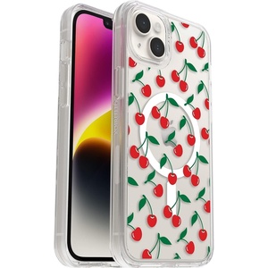 image:imageOtterBox iPhone 14 Plus Symmetry Series Case  AMERICAN FLAG UltraSleek Snaps to MagSafe Raised Edges Protect Camera amp ScreenCherry on Top