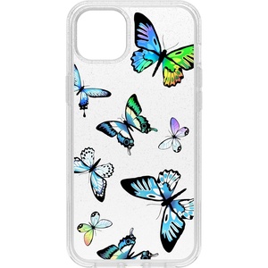 image:imageOtterBox iPhone 14 Plus Symmetry Series Case  STARDUST ClearGlitter UltraSleek Wireless Charging Compatible Raised Edges Protect Camera amp ScreenY2K Butterfly