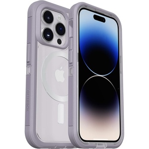 image:imageOtterBox iPhone 14 Pro Max ONLY Defender Series XT Case  Black screenless Rugged Snaps to MagSafe Lanyard AttachmentLavenderClear