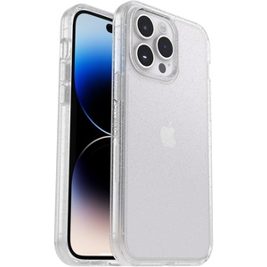 image:imageOtterBox iPhone 14 Pro Max ONLY Symmetry Series Case  Cow Print ClearBlack UltraSleek Wireless Charging Compatible Raised Edges Protect Camera amp ScreenClearGlitter