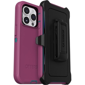 image:imageOtterBox iPhone 14 Pro ONLY Defender Series Case  RAIN Check Blue Rugged amp Durable with Port Protection Includes Holster Clip KickstandPink