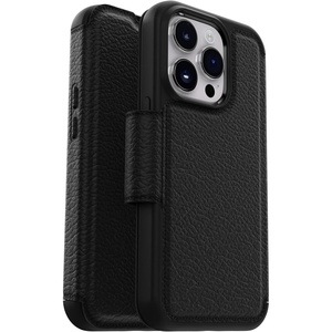 image:imageOtterBox iPhone 14 Pro ONLY Strada Series Case  Espresso Brown Card Holder Genuine Leather PocketFriendly Folio caseBlack