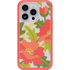image:imageOtterBox iPhone 14 Pro ONLY Symmetry Series Case  Disco Cowgirl Pink UltraSleek Snaps to MagSafe Raised Edges Protect Camera amp ScreenQuilted Poppies