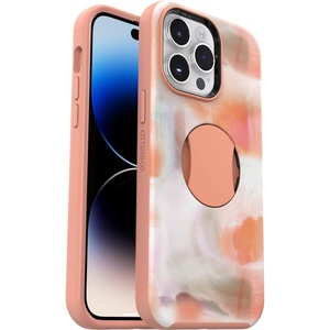 image:imageOtterBox iPhone 14 Pro Only OtterGrip Symmetry Series Case  PEACHES Orange builtin grip sleek case snaps to MagSafe raised edges protect camera amp screenPeaches