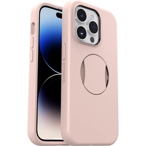 image:imageOtterBox iPhone 14 Pro Only OtterGrip Symmetry Series Case  PEACHES Orange builtin grip sleek case snaps to MagSafe raised edges protect camera amp screenPink