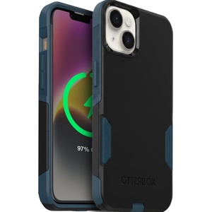 image:imageOtterBox iPhone 14 amp iPhone 13 Commuter Series Case  TREES COMPANY Green slim amp tough pocketfriendly with port protectionBlackBlue