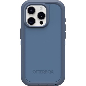 image:imageOtterBox iPhone 15 Pro Only Defender Series XT Case  Baby Blue Jeans Blue Screenless Rugged Snaps to MagSafe Lanyard Attachment