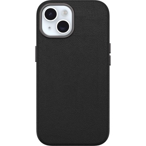 image:imageOtterBox iPhone 15 Symmetry Series Cactus Leather for MagSafe  Noir ASH Black Snaps to MagSafe UltraSleek Raised Edges Protect Camera amp ScreenBlack