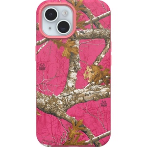image:imageOtterBox iPhone 16e 15 14 amp 13 Symmetry Series Case  Black Snaps to MagSafe UltraSleek Raised Edges Protect Camera amp ScreenRealtree Pink