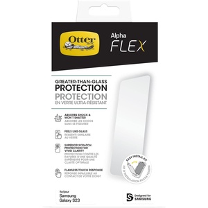 image:imageOtterBox Alpha Flex Antimicrobial Screen Protector for Galaxy S23 Flawless Touch Response Fingerprint Resistant Precision Fit Vibrant Clarity