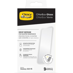 image:imageOtterBox Galaxy S23 FE Premium Glass antimicrobial antiscratch protection shatter Resistant crystal clarityOtterBox Glass