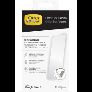 image:imageOtterBox Google Pixel 8 Glass Screen Protector scratch protection flawless clarity fingerprint resistant ships in polybag ideal for business customers