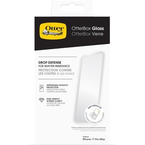 image:imageOtterBox iPhone 17 Pro Glass Screen Protector  Shatter Resistant Scratch amp SmudgeProof Glass Screen Protector for iPhoneiPhone 17 Pro Max
