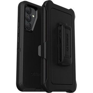 image:imageOtterBox Samsung Galaxy A54 5G Defender Series Case  BLACK Single unit ships in Polybag Ideal for Business Customer rugged amp durable with port protection includes holster clip kickstand