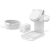 image:imageOtterBox 3in1 Wireless Charging Stand White  Charging Station for iPhone Apple Watch and AirPods MagSafe Compatible Includes 45W Wall Charger amp 6ft USBC Charging Cable